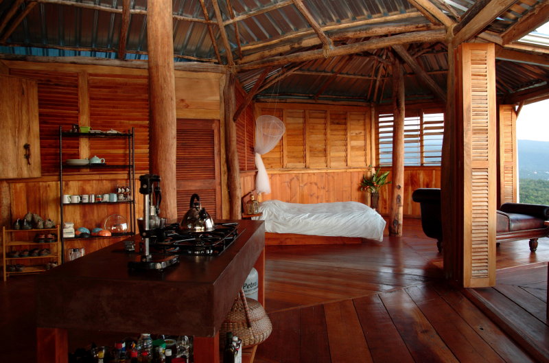 Tess Hunneybell designer and builder of Manicou River Resort, Dominica.